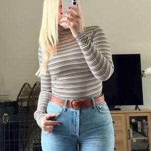 Urban Outfitters Striped Turtleneck
